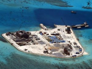 construction at the disputed Spratley Islands in the south China Sea by China